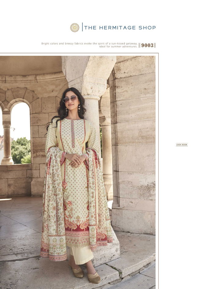 Meraki By The Hermitage Shop Lawn Cotton Karachi Printed Dress Material Wholesale Online
